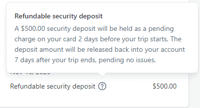 Security Deposit Refund