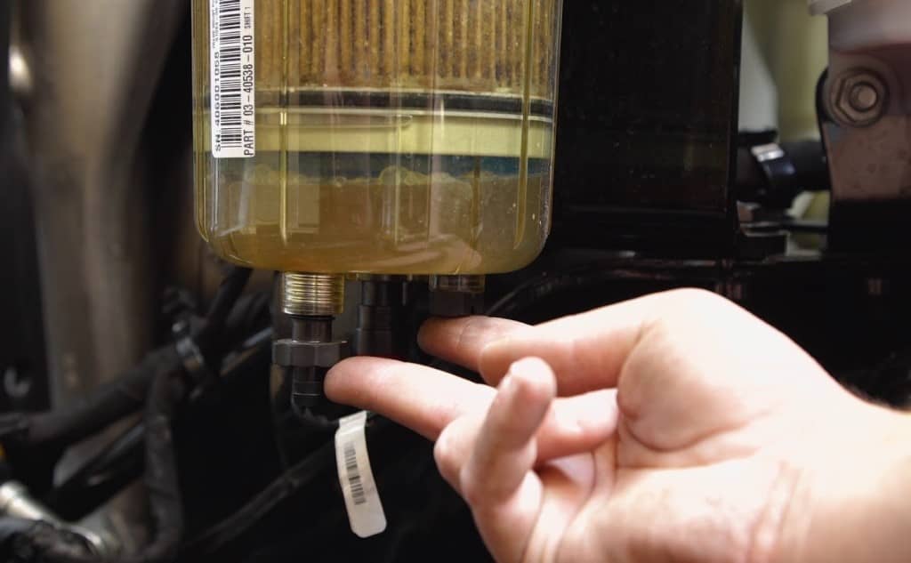 how often should you drain fuel water separator